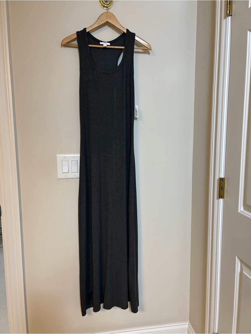 Daily Ritual Dark Gray Sleeveless Maxi Dress